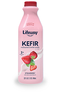 Strawberry Lowfat Kefir - Lifeway Kefir