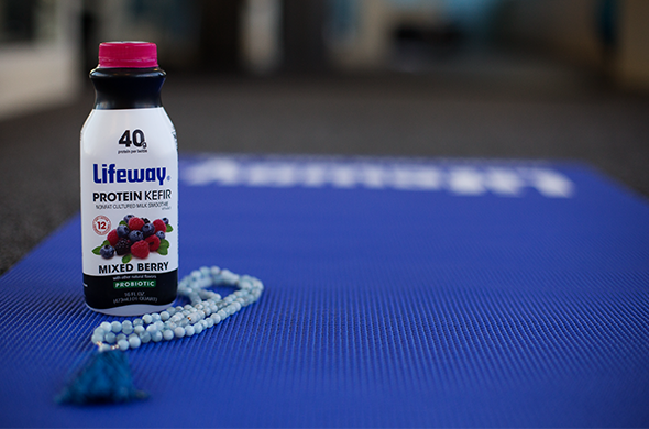 Celebrating National Yoga Month with Mixed Berry Protein Kefir Breathe Deep: Celebrating National Yoga Month