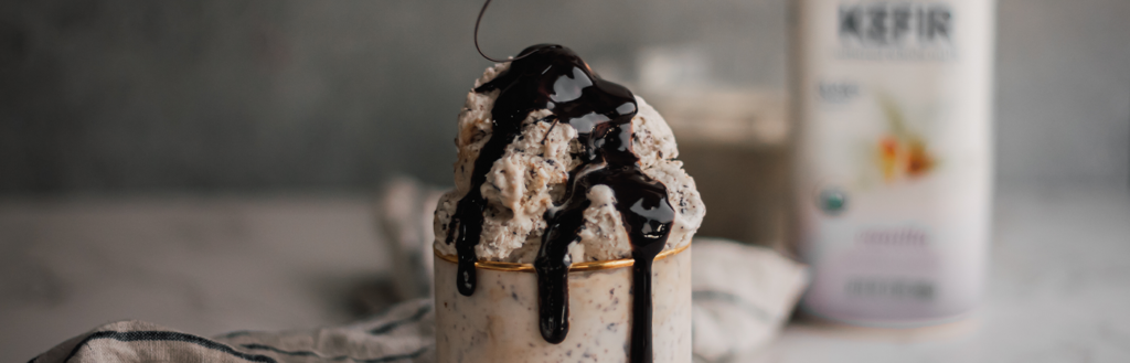 Chocolate and Caramel Nice Cream