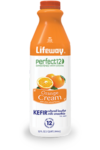 Lifeway Orange Cream Perfect12 Kefir 32oz Bottle