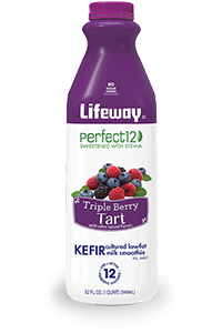 Lifeway Triple Berry Tart Perfect12 Kefir 32oz Bottle