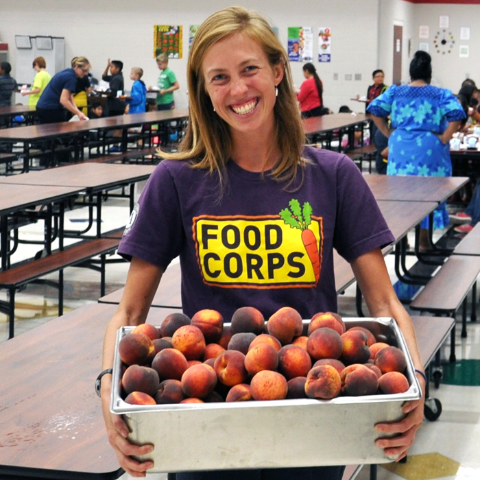 Rachel Kraus Food Corps volunteer