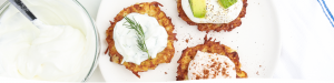 Hanukkah latkes kefir sauce