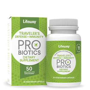 Traveler's Defense + Immunity Probiotic Supplements