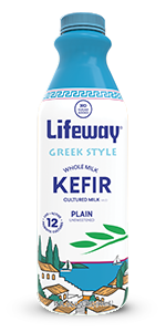 Lifeway Greek Style Plain Whole Milk Kefir 32oz Bottle