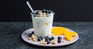 Peaches and Cream Overnight Oats