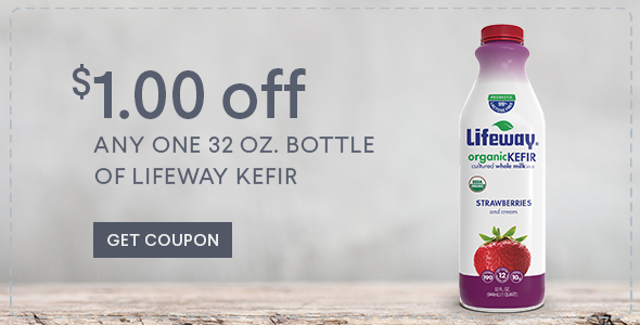 Get $1 off your next 32oz bottle of kefir