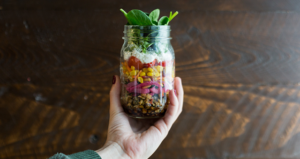 Mason Jar Garden Salad