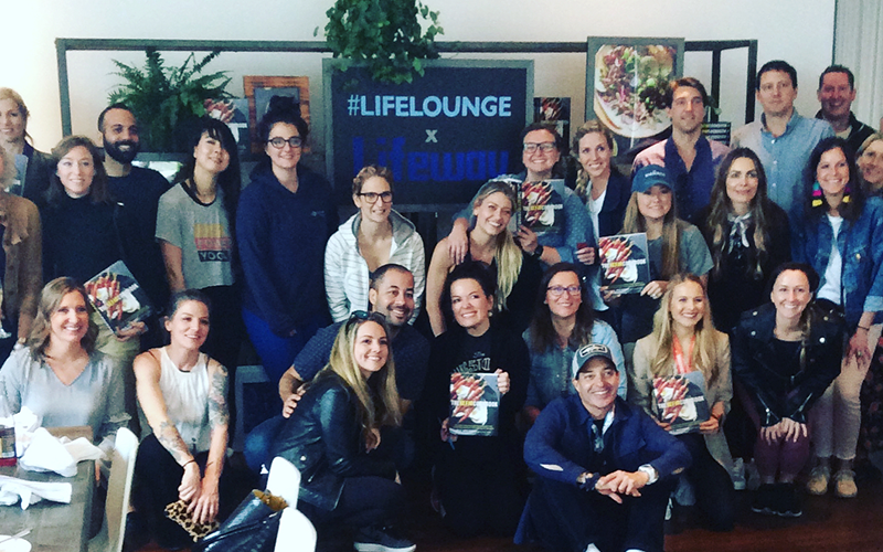 Julie Smolyansky and Fans of The Kefir Cookbook at the LifeLounge at SXSW Fast Company Event March 12, 2018