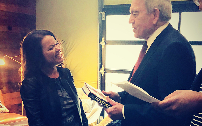Julie Smolyansky and Dan Rather at SXSW Fast Company Event March 12, 2018
