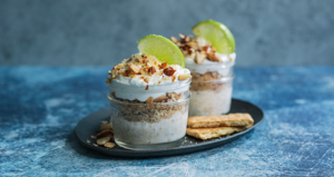 Keylime Pie Parfait On a Plate