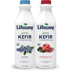 Organic Low Fat Kefir Blueberry and Pomegranate