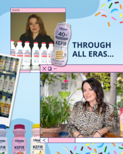 Julie Smolyansky, CEO of Lifeway Foods with Lifeway Kefir