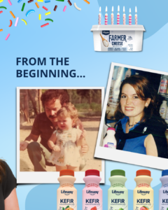Julie Smolyansky, CEO of Lifeway Foods with Lifeway Kefir with her dad, Michael Smolyansky, founder of Lifeway Foods and Lifeway Kefir