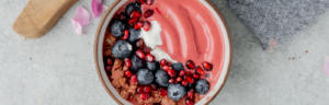 Red Velvet Smoothie Bowls made with Lifeway