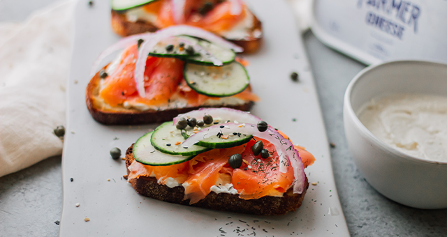 Whipped Farmer Cheese and Smoked Salmon Toast