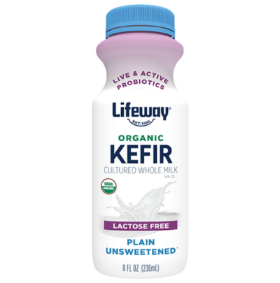 8 oz. Plain Organic Whole Milk Kefir - Lactose-Free