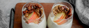 Apple Crumble Protein Chia Pudding