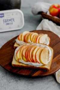 Apple Pie Toast made with Lifeway Farmer Cheese