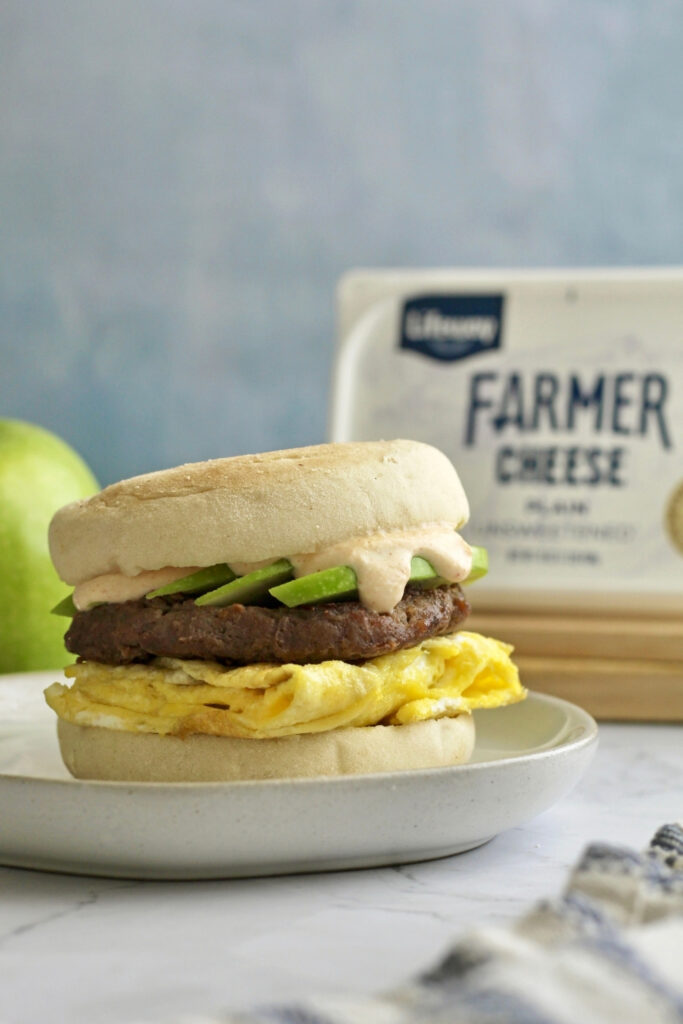 Autumn Harvest Breakfast Sandwiches made with Lifeway Farmer Cheese