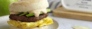Autumn Harvest Breakfast Sandwiches made with Lifeway Farmer Cheese
