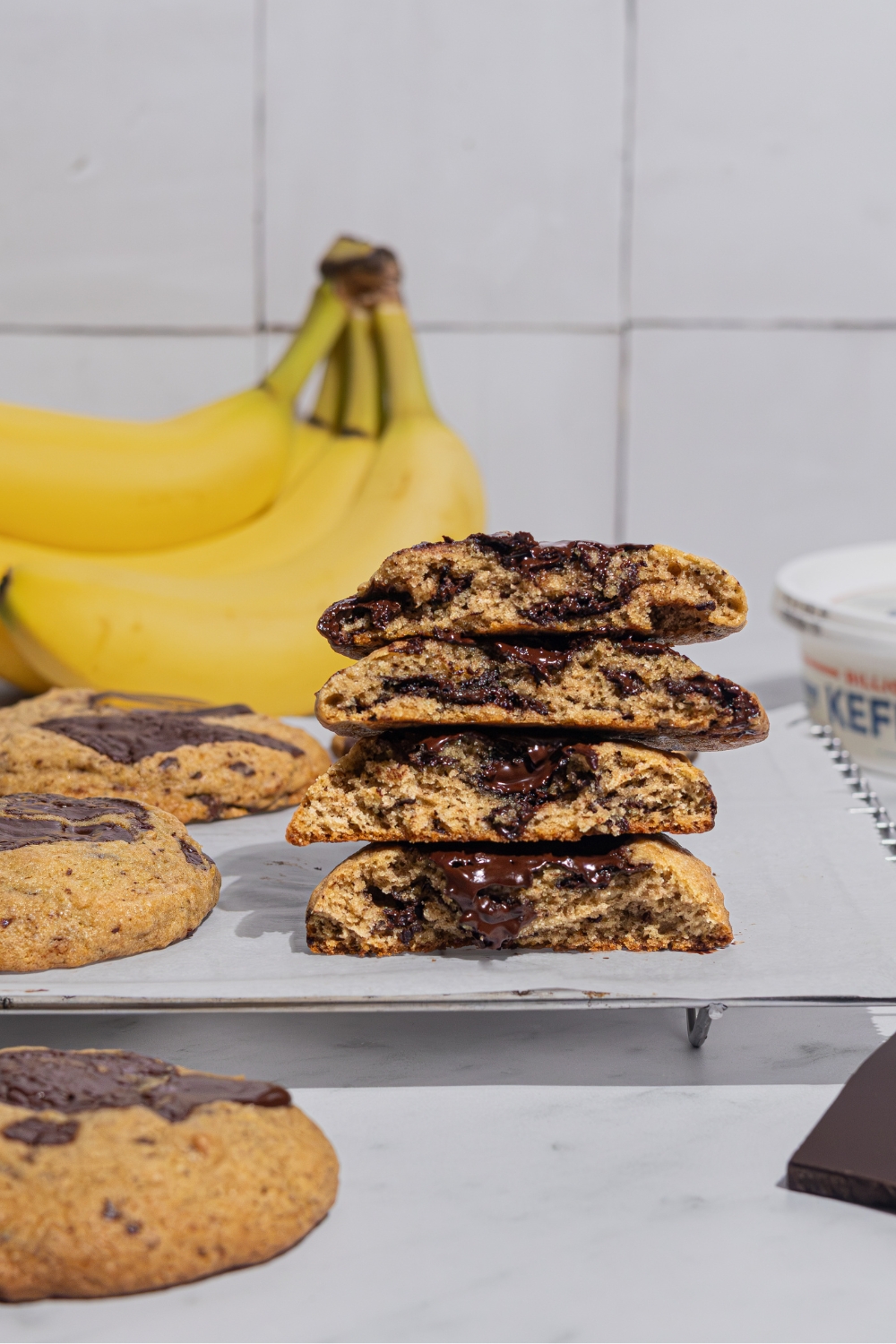 Banana Bread Cookies made with Lifeway Kefir Butter