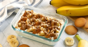 Banana Cheesecake Pudding made with Lifeway Farmer Cheese