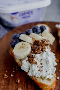 Blueberry Banana Farmer Cheese Croissant made with Lifeway