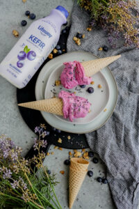 Blueberry Lavender Ice Cream