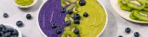 Blueberry Matcha Smoothie Bowl made with Lifeway Kefir