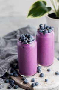 Blueberry Peanut Butter Breakfast Smoothie