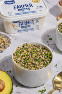 Breakfast Dot Cake made with Lifeway Farmer Cheese