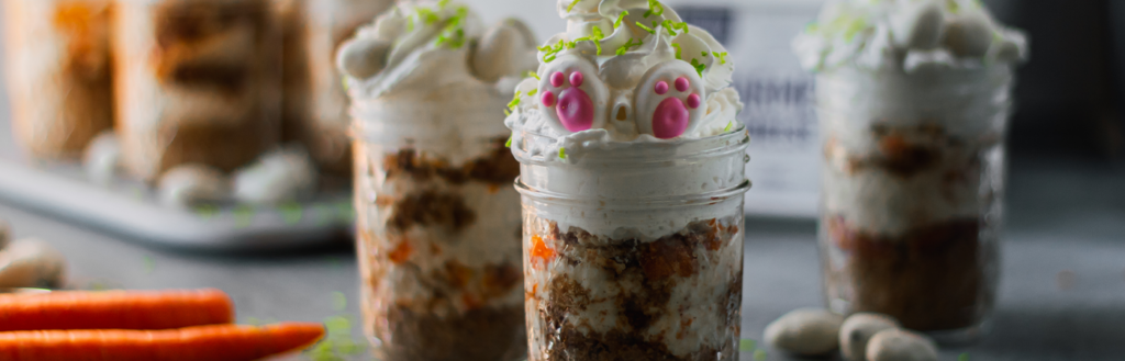 Carrot Cheesecake Jars