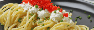 Caviar Pasta with Lifeway Farmer Cheese