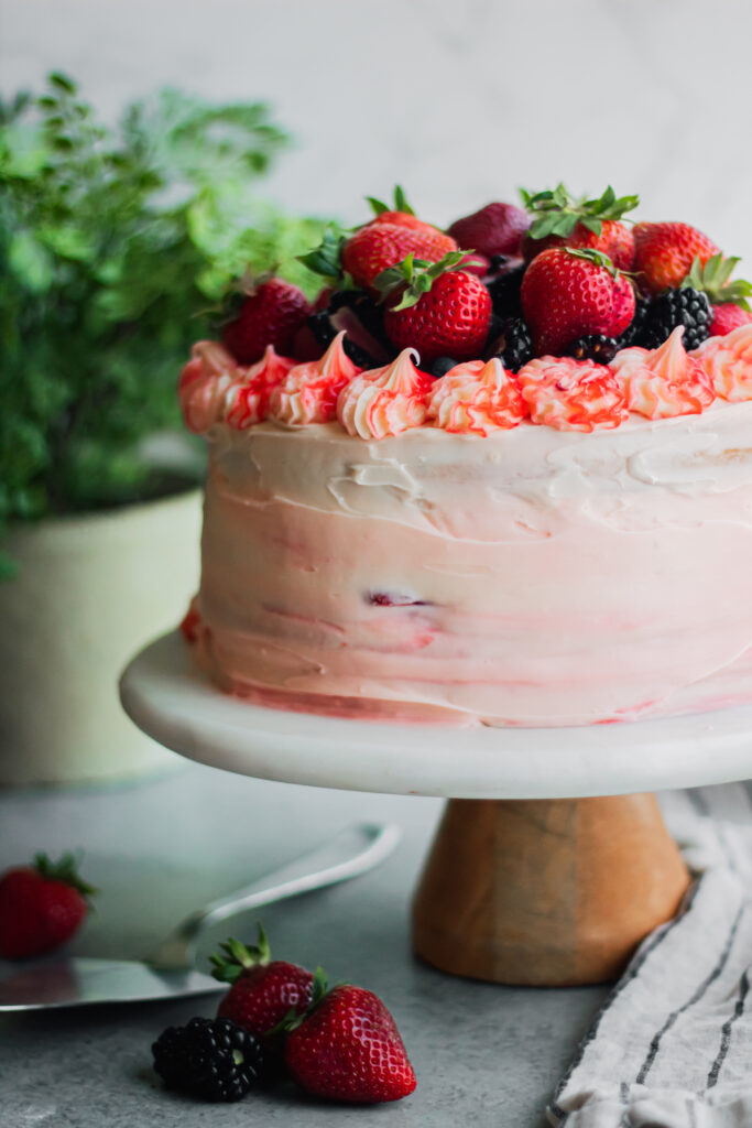 Chantilly Cake made with Lifeway Kefir