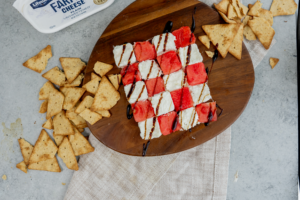 Checkerboard Farmer Cheese Spread