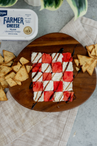 Checkerboard Farmer Cheese Spread