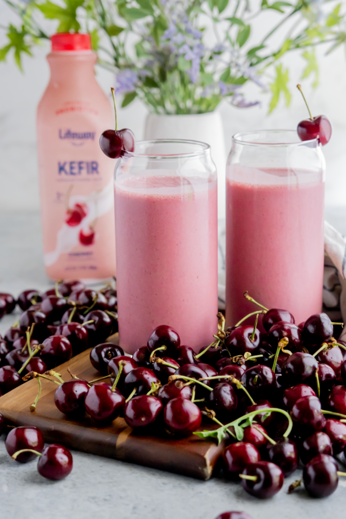 Cherry Almond Kefir Smoothie