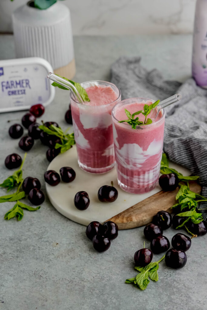 Cherry Dream Smoothie made with Lifeway Kefir