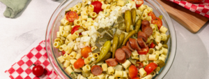 Chicago Hot Dog Pasta Salad with Lifeway Kefir
