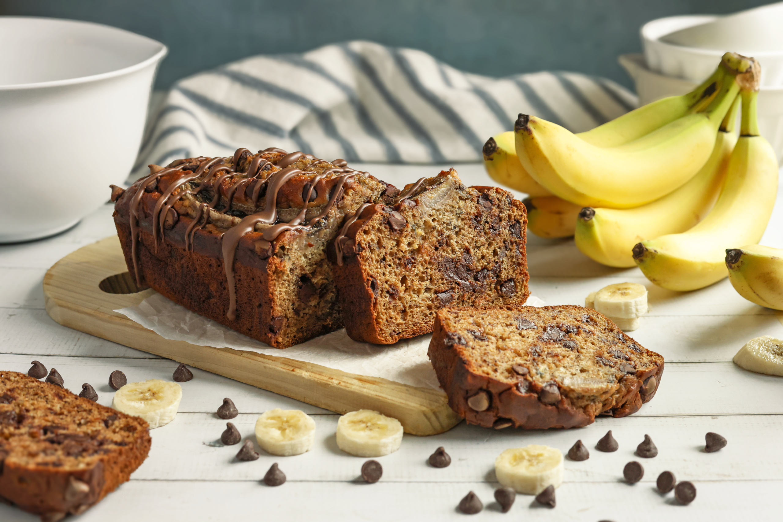 Chocolate Chip Banana Bread made with Lifeway Kefir