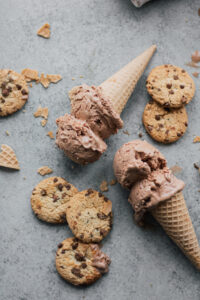 Chocolate Chip Cookie Frozen Kefir made with Lifeway Kefir