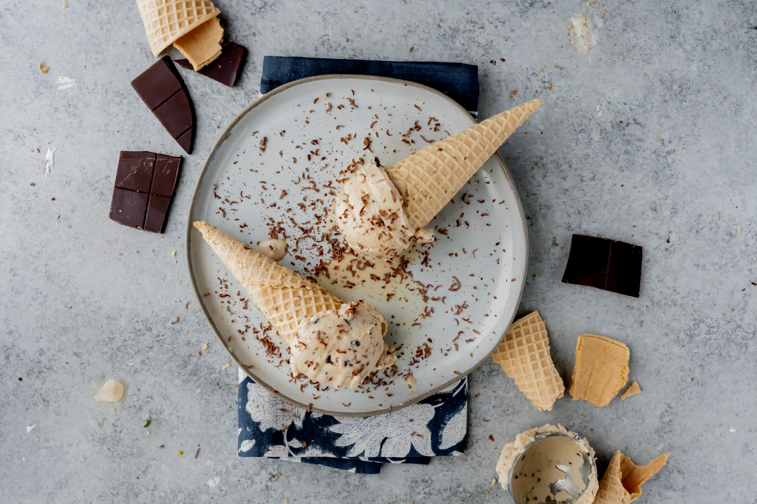 Chocolate Chip Espresso Ice Cream Made with Lifeway