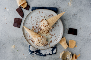 Chocolate Chip Espresso Ice Cream made with Lifeway