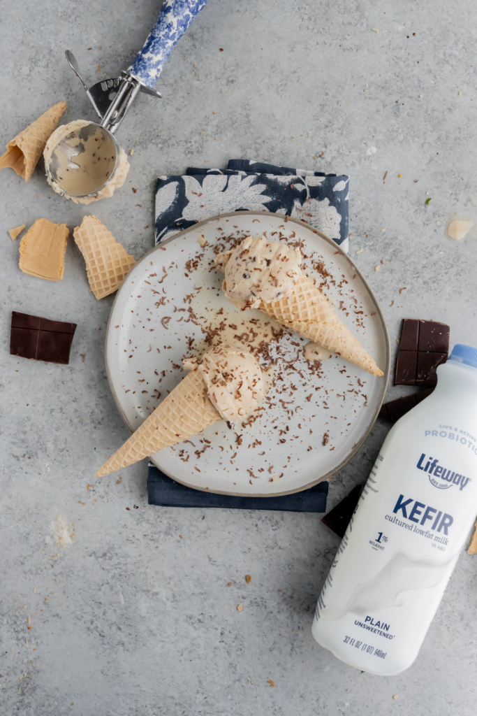 Chocolate Chip Espresso Ice Cream made with Lifeway
