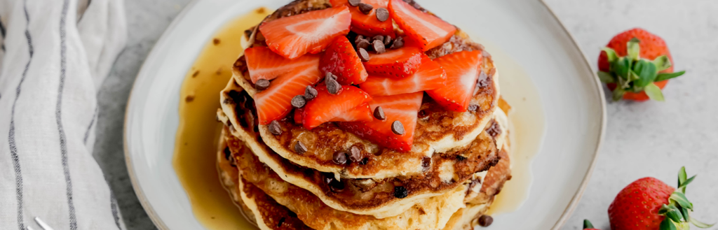 Chocolate Chip Kefir Pancakes