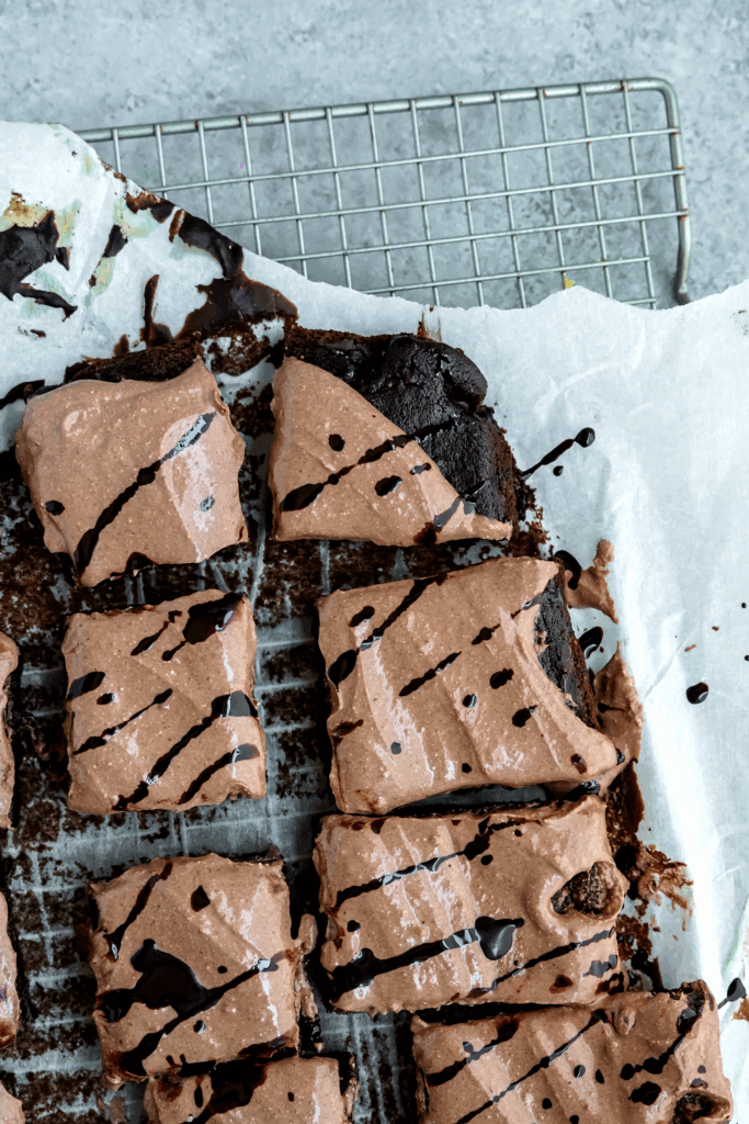 Chocolate Chip Pumpkin Protein Brownies made with Lifeway Kefir
