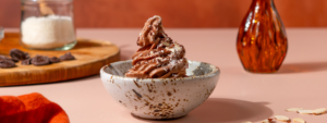 Chocolate Coconut Soft Serve Frozen Kefir Made with Lifeway Vanilla Kefir