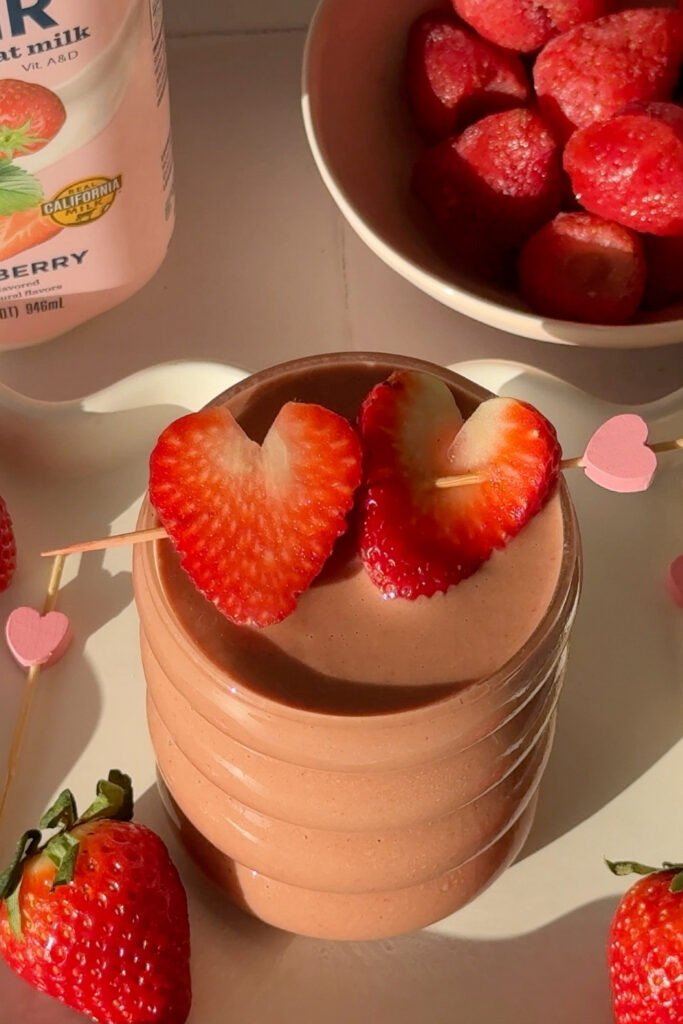 Chocolate Covered Strawberry Smoothie made with Lifeway Kefir