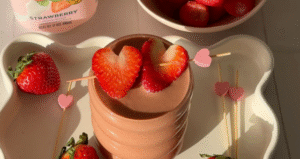 Chocolate Covered Strawberry Smoothie made with Lifeway Kefir